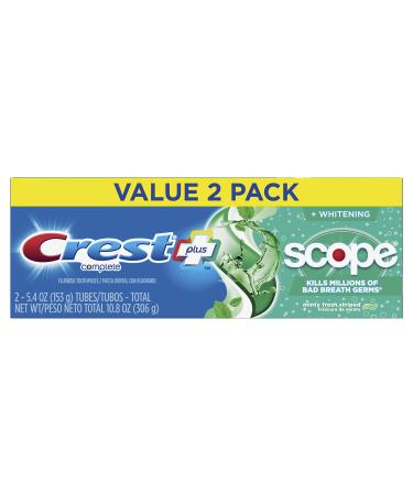 Crest Plus Scope Complete Whitening Toothpaste Minty Fresh 5.4 Ounce
