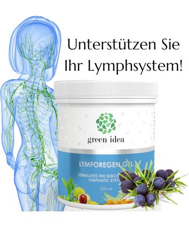 Green Idea Lym Research Gel - 250ml | Stimulates Lymphatic System & Drains Toxins with 15 Herbs & Essential Oils - Effective Regeneration - Buy Online on GoSupps.com
