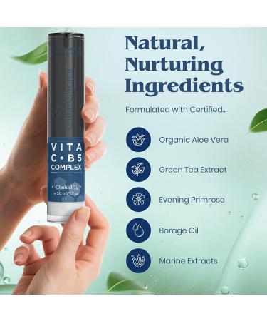 Clear Choice Vita C B5 Complex 1.7oz Antioxidant Lotion with Vitamin C & B5 Improves Tone Texture Brightens Skin Ideal for Sun Damage & Rosacea - Buy Online on GoSupps.com