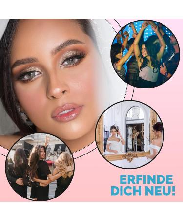 Bella Elite Colored Contact Lenses - Silky Gold Gray/Brown (Dioptre -0.00) - Strongly Covering Monthly Lenses for Dark Eyes - 3 Month Supply - Buy Online on GoSupps.com