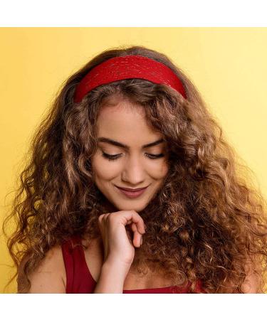 Lace Elastic Headbands Set - 10 Pieces Boho Bandana Hair Accessories for Women and Girls in 10 Colors - Buy Online on GoSupps.com
