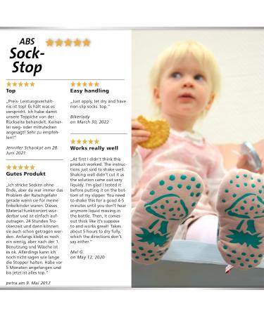 Viva Decor Sock Stop Non Slip Liquid - Transparent 2.77 fl oz | Anti-Slip for Socks | Made in Germany | ABS Anti-Skid Fabric | Pack of 1 - Buy Online on GoSupps.com
