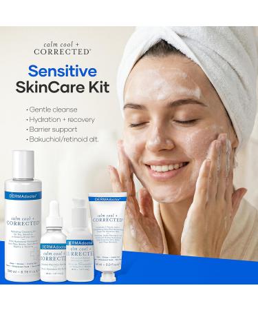 DERMAdoctor Dermatologist Formulated Skincare Set Cleansing Oil Hyaluronic Acid & Niacinamide Serum Bakuchiol Anti Aging Serum Vitamin C Ceramide Barrier Moisturizer for Sensitive Skin - Buy Online on GoSupps.com