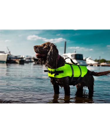 Nobby Dog Swimming Aid - Neon Yellow XL for Dogs 45 cm | Safe & Durable Floatation Vest - Buy Online on GoSupps.com