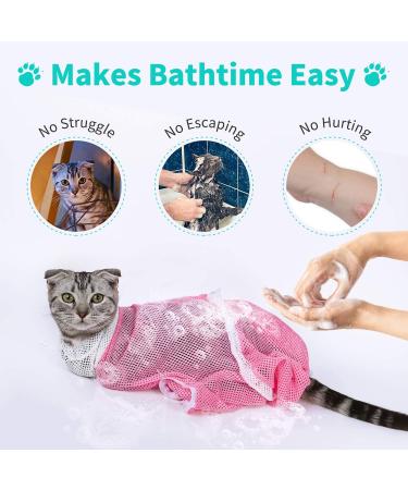YLONG Cat Bathing Bag - Anti-Bite & Anti-Scratch Grooming Bag for Bathing, Nail Trimming, Medicine - Adjustable, Breathable & Multifunctional - Green - Buy Online on GoSupps.com