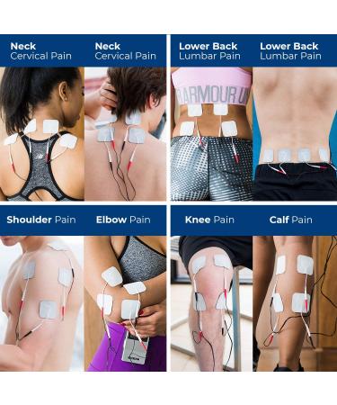 16 Count TENS 7000 Official Replacement Pads - Premium Quality 2 X 2 OTC TENS Unit Pads - Compatible with Most Machines - Electrodes Value Pack - Buy Online on GoSupps.com