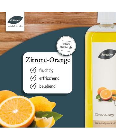 Saunabedarf Schneider - Lemon Orange Sauna Infusion Concentrate 1000ml | International Shipping Available - Buy Online on GoSupps.com