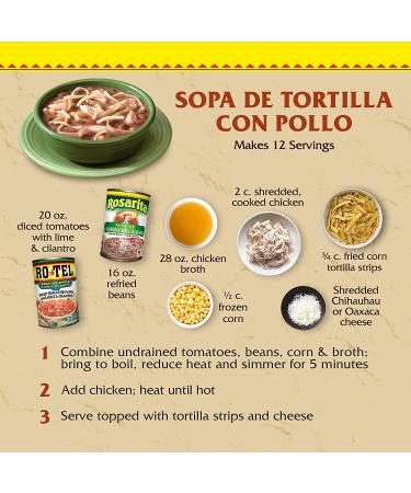 Rosarita No Fat Refried Beans with Green Chile and Lime 16 oz - Authentic Mexican Flavor - Buy Online on GoSupps.com
