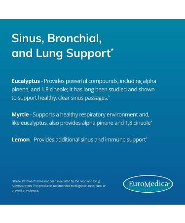 Euromedica Sinutol Extra Strength - 30 Enteric-Coated Softgels for Sinus & Bronchial Health - Eucalyptus Myrtle Lemon Blend - Soothes Mucus Membranes - 30 Servings - Buy Online on GoSupps.com