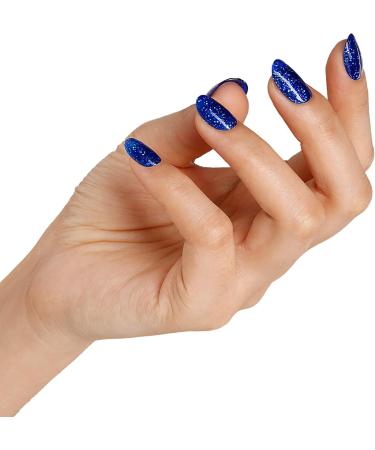 Bluesky Gel Nail Polish Deep Royal Blue Blz02 Bright Glitter Long Lasting Chip Resistant 10 ml (Requires Drying Under UV LED Lamp) - Buy Online on GoSupps.com