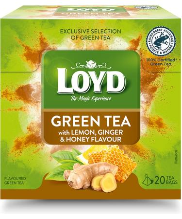 LOYD Tea - Green Tea with Lemon Honey & Ginger (1 Pack ) - Buy Online on GoSupps.com
