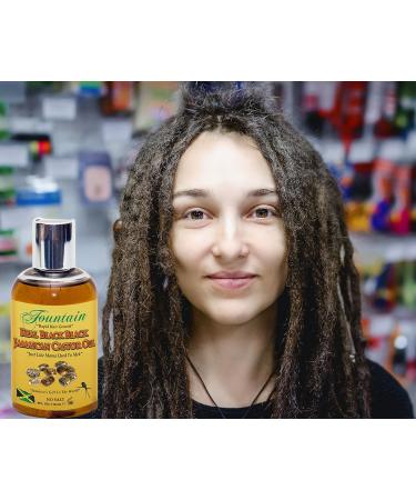 Fountain Real Black Jamaican Castor Oil - 4 Ounces | Premium Natural Hair & Skin Care - Fast International Shipping - Buy Online on GoSupps.com