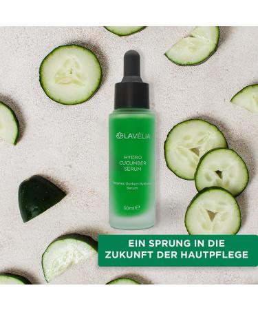  LAV LIA Hydro Cucumber Vegan Hydrating Serum with cucumber extract hyaluronic acid and 15 plant extracts - Refreshing revitalizing and nourishing for radiant skin - 30 ml - Buy Online on GoSupps.com