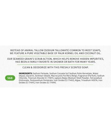 Reviva Seaweed Soap 2 Pack - Organic Seaweed Face & Body Scrub Bar - Natural 4.5 oz. Vegetable Base Soap - Made in the USA - Buy Online on GoSupps.com