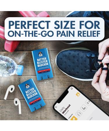 Dr. Fredericks Original Better Blister Blocker 0.90 oz - 2 Pack- Anti Chafing Stick for Blister Prevention and Pain Relief - Buy Online on GoSupps.com