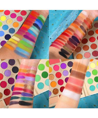 Eyeshadow Palette Highly Pigmented Eye Makeup Palette 86 Colors High Pigmented Long Lasting Matte Glitter Eye Makeup Palette for Makeup Artist - Buy Online on GoSupps.com
