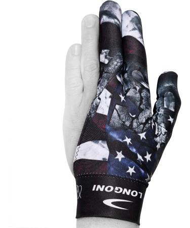 Longoni Fancy Flag 4 Billiard Pool Cue Glove - Left Hand | Premium Quality - Buy Online on GoSupps.com