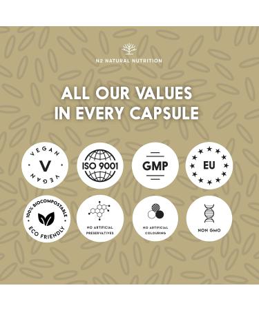 Red Yeast Rice, CoQ10 & Garlic Capsules - 120 ct | Heart Health Supplement with Monacolin K | Vegan & Gluten-Free | N2 Natural Nutrition - Buy Online on GoSupps.com