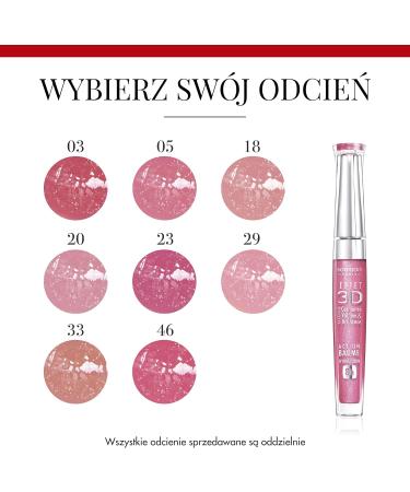 Bourjois Effect 3D Lip Gloss 20 Rose Symphonic - High-shine Formula for Gorgeous Lips - Buy Online on GoSupps.com