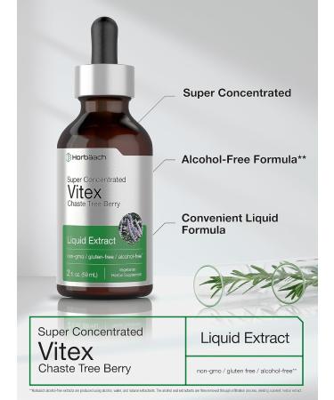 Horb ach Vitex Berry Chasteberry Extract | 2 fl oz | Super Concentrated | Alcohol Free Chaste Tree Berry Supplement | Vegetarian Non-GMO Gluten Free - Buy Online on GoSupps.com