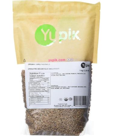 Yupik Organic Spelt Kernels 1 kg 6 Count Non-GMO Kosher Vegan Raw Hulled Grains Unsalted Source of Fiber Ideal for Baking & Cooking 6 kg - Buy Online on GoSupps.com