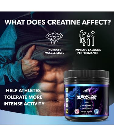 120 Servings Pure Micronized Creatine Monohydrate Powder - Amino Acid Supplement for Muscle Support Energy & Cognitive Function - Gluten-Free Keto-Friendly - 21.16 Oz - Buy Online on GoSupps.com