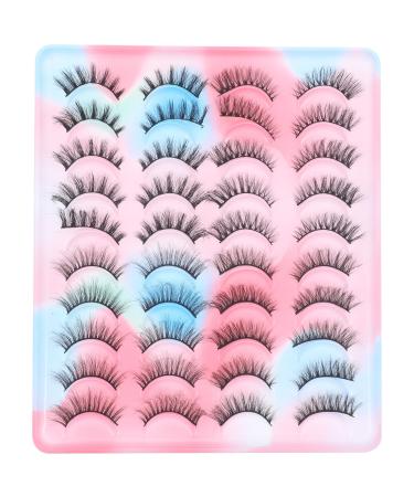 20 Pairs Eyelashes False Eyelash Strip Lash Strips Eye Lash Single Lashes Lash Fake Makeup Lashes Strips Fake Eyelash Ioni Cosmetic Lashes Lash Book Imitation Bulk Cosmetics