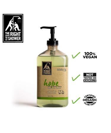 The Right to Shower Hope Body Wash - Aloe Vera + Dewy Moss - 16 Fl Oz - Buy Online on GoSupps.com