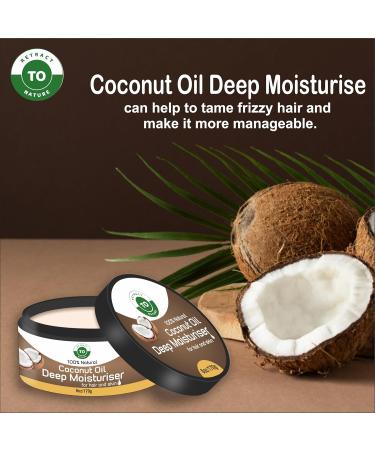 Coconut Oil Deep Moisturizer 6oz | 100% Natural Ingredients for Skin & Hair | Best Hydration Solution - Buy Online on GoSupps.com