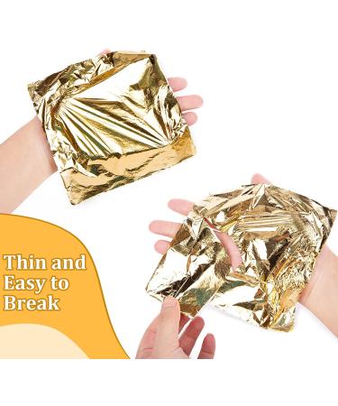 Koogel 300 Pcs Imitation Gold Leaf - 5.5 Inch Gilding Foil for Art, Crafts, DIY Decor - Buy Online on GoSupps.com