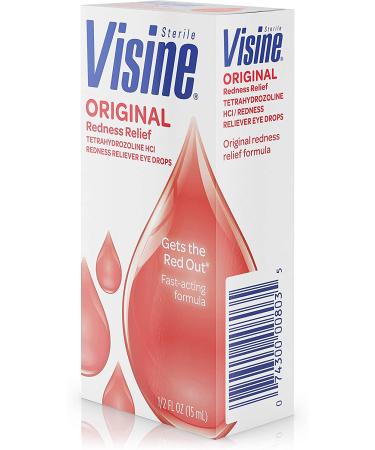 Visine Original Redness Relief Eye Drops | 0.5 Fl. Oz - Buy Online on GoSupps.com