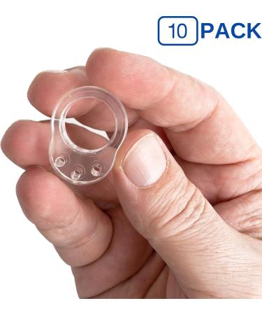 Door Jack Buffer 10 Pack - Transparent 18mm - Protect Walls & Handles | Elastic Wall Stop for Round & Square Doors - Buy Online on GoSupps.com