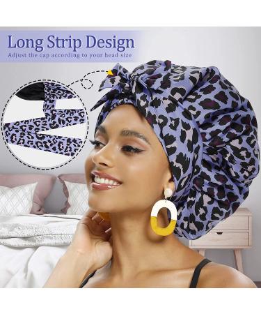 Premium Satin & Silk Bonnets for Curly Hair - Sleep in Style | Blueviolet - Buy Online on GoSupps.com