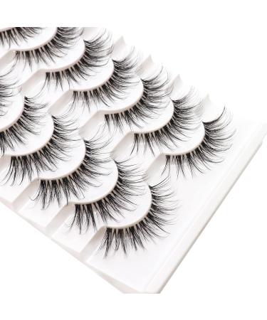 Veleasha Natural Look False Eyelashes 8 Pairs Pack | Style 03 So Wispy Lashes 03 (12-19mm) - Buy Online on GoSupps.com