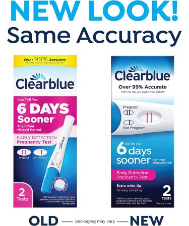 Clearblue Early Detection Pregnancy Test - 2 Pack - Buy Online on GoSupps.com