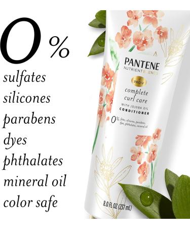 Pantene Nutrient Blends Complete Curl Care Conditioner With Jojoba Oil for Curly Hair Silicone Free 237 ml - Buy Online on GoSupps.com
