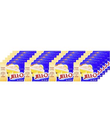 Jell-O Lemon Instant Pudding and Pie Filling 128g (Pack of 24) 128 g (Pack of 24) - Buy Online on GoSupps.com