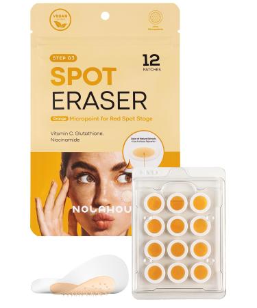 Spot Eraser 12 Patches | Post Spot Stage Pimple Patches for Face | Zit Patches for Face with Vitamin C & Glutathione | Zit Stickers & Facial Patches for Red Marks | Dark Spot Patches for Face