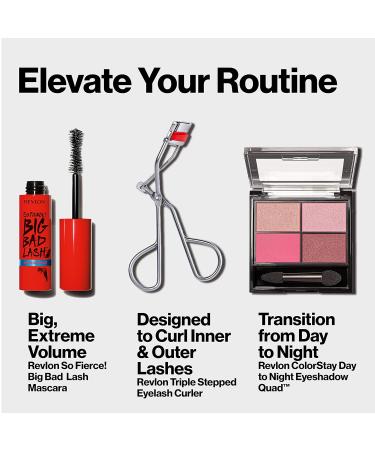 Revlon Triple Stepped Lash Curler with So Fierce Big Bad Lash Mascara - 0.34 Fl Oz (760 Blackest Black) - Buy Online on GoSupps.com
