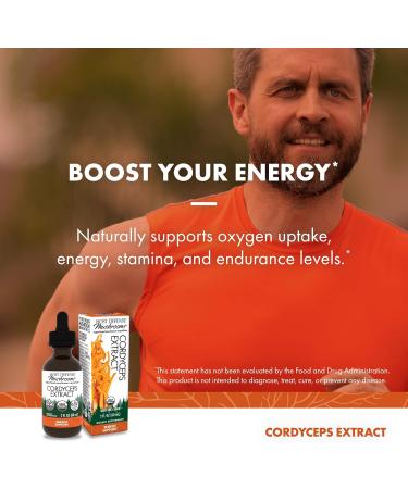 Host Defense Cordyceps Extract - Immune & Energy Support Supplement - Kidney Health Supplement with Cordyceps - Fitness Support to Aid Oxygen Uptake - 2 fl oz (60 Servings)* 2 Fl Oz (Pack of 1) - Buy Online on GoSupps.com