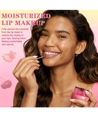 QIUFSSE 5PCS Lip Scrub and Mask Set Cherry Strawberry and Honey Pot Lip Balm 2PCS Lip Exfoliator Scrub and Moisturizer Clean and Repair Reduce Fine Lines Natural Ingredients Cruelty Free - Buy Online on GoSupps.com