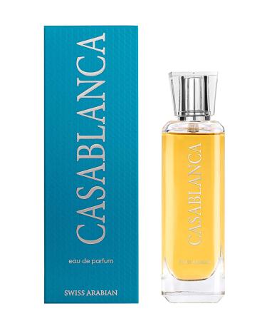 SWISS ARABIAN Casablanca for Unisex - Woody And Fruity Eau De Parfum Spray - Luxury Fragrance From Dubai - Long Lasting Artisan Perfume With Notes Of Apple, Patchouli, Amber And Vanilla- 3.4 oz - Buy Online on GoSupps.com