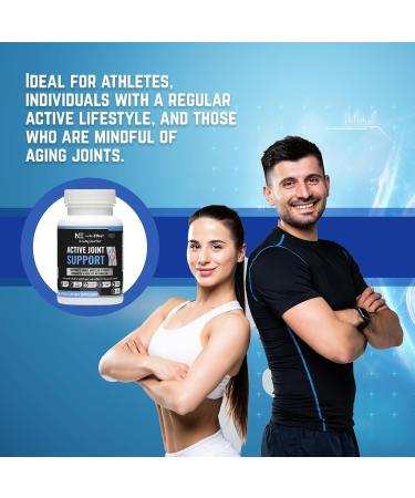 nutriEffect Active Joint Support Supplements | Supports Bones Muscles & Tissue | Promotes a Healthy Metabolism | Natural Ingredients - Essential Nutrients for Growth & Repair | 60 Count - Buy Online on GoSupps.com