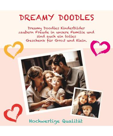 Dreamy Doodles | 4 Poster Set | Sweet Forest Animal Prints for Children's Rooms | High Quality A4 Wall Art | Baby Room Decoration - Buy Online on GoSupps.com