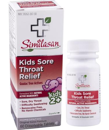 Similasan Kids Sore Throat Relief Tablets 60 ct - Natural Relief for Children's Sore Throat - Buy Online on GoSupps.com