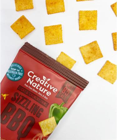 Creative Nature Savoury Snacks | BBQ Flavour Vegan Snacks | Healthy Gluten Free Snack Bags | Free From Top 14 Allergens | 20 x 20g 20 g (Pack of 20) - Buy Online on GoSupps.com
