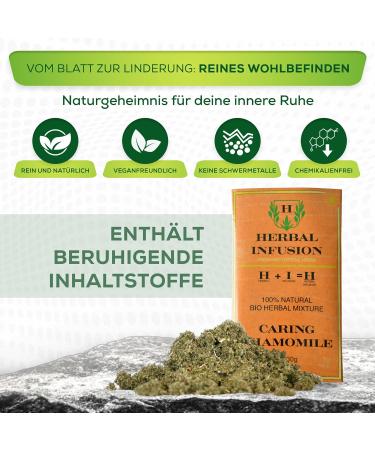 Caring Chamomile - 100% Natural Chamomile Leaf - As Used In Cafes - 30 g - Herbal Infusion - Buy Online on GoSupps.com