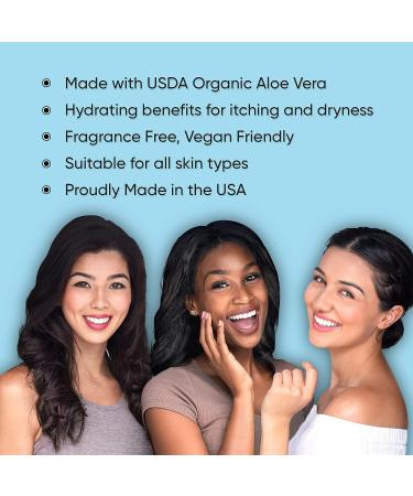 Divine Derriere Aloe Vera Gel - Soothing After Sun Care for Sunburn Relief - Made in USA (8 oz) - Buy Online on GoSupps.com