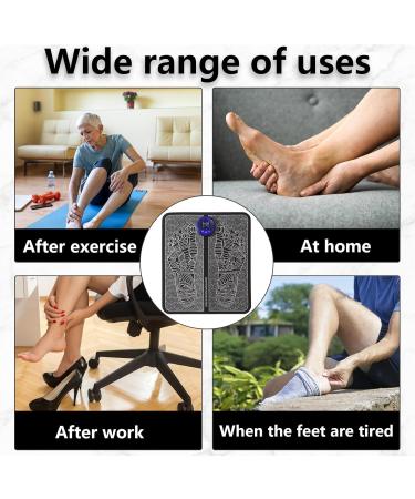 Buy EMS Foot Massage Device - Portable Foldable Intelligent Massage Mat with 8 Modes & 19 Frequencies for Blood Circulation & Muscle Pain Relief | International Shipping Available - Buy Online on GoSupps.com