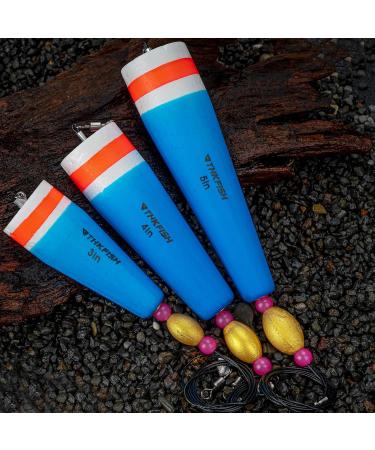 THKFISH Floats Set - 4 Pcs Popping Fishing Floats (3in Blue) for Ultimate Fishing Experience - International Shipping Available - Buy Online on GoSupps.com